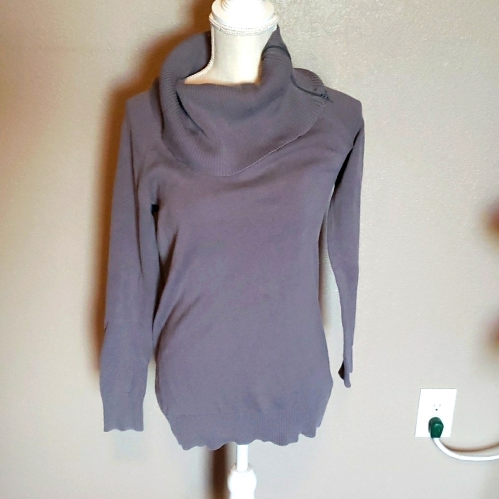 Susie Rose chuncky zipper cowl neck sweater